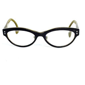 OGI Evolution Cat Eye Eyeglasses Frames Yellow 3067/439 52-16-140 H15473